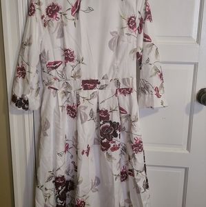 White floral Dress